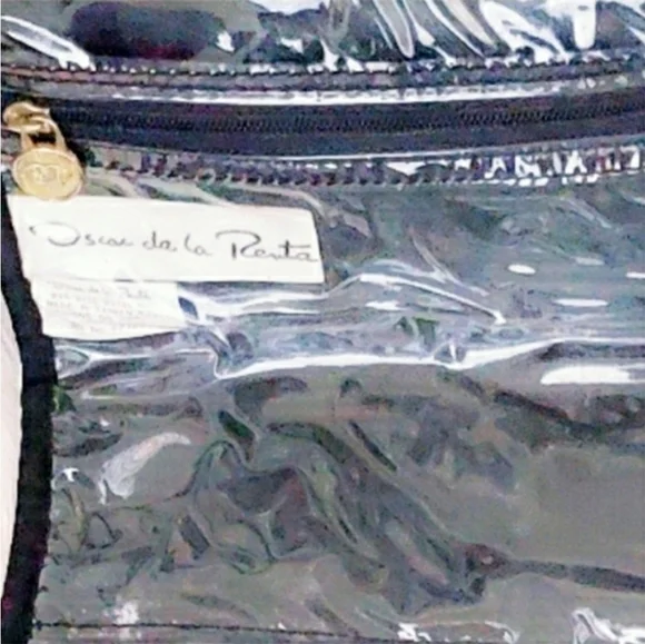 ⭐️#AC OSCAR DE LA RENTA Vintage Travel Cosmetic Bag - Picture 3 of 4